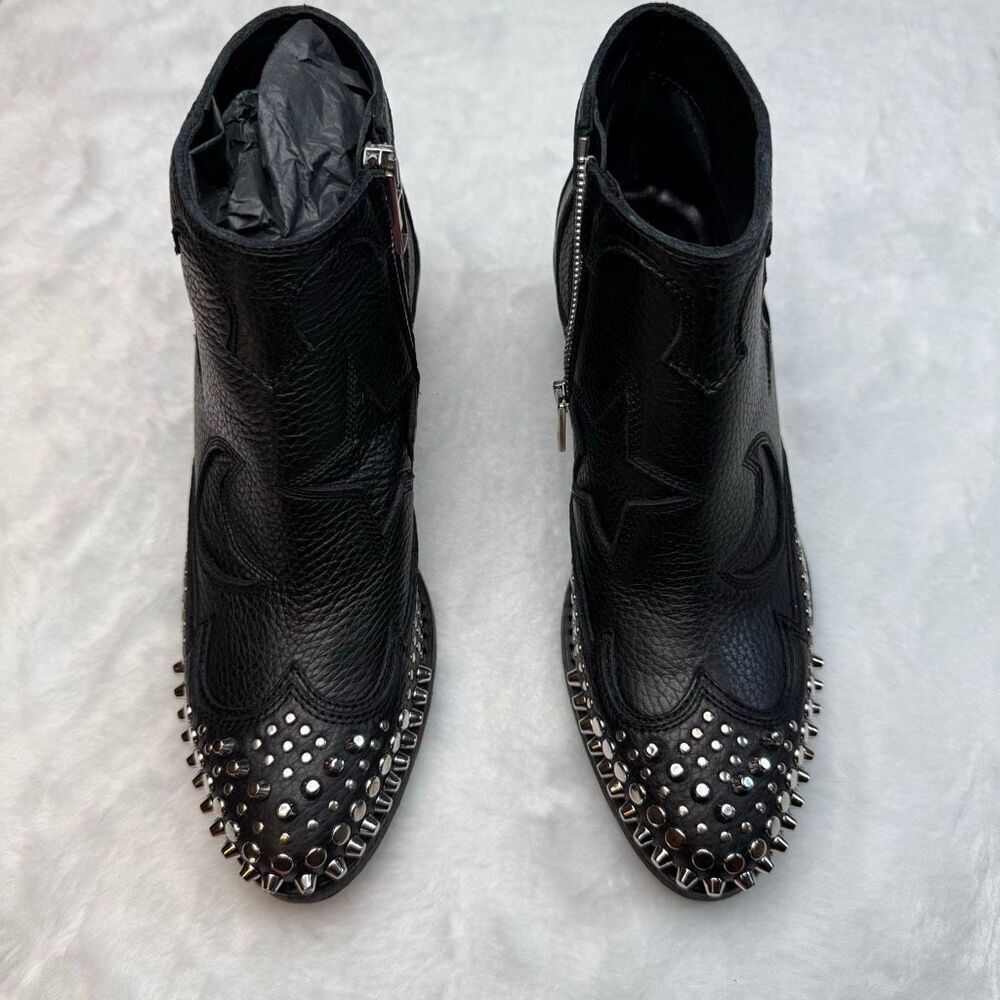 ALEXANDER MCQUEEN Star and moon studded booties size 37 - Picture 4 of 14